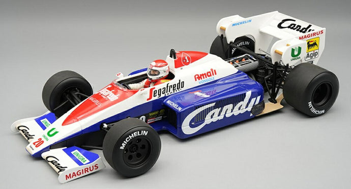 【予約】2026年発売予定TOLEMAN F1 TG184 HART TURBO N20 イタリアGPプラクティス 1984 ピエルルイジマルティーニ ブルーホワイトレッド/ Tecno 1/18 ミニカー
