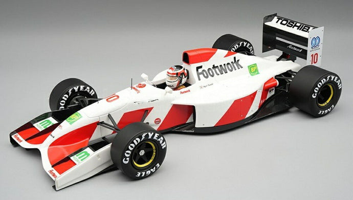 【予約】2026年発売予定FOOTWORK F1 FA13 MUGEN HONDA N 10 日本GP (フィギュア付) 1992 鈴木 亜久里 ホワイト レッド/ Tecno 1/18 ミニカー