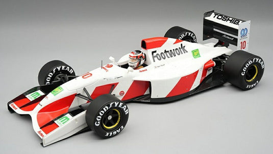【予約】2026年発売予定FOOTWORK F1 FA13 MUGEN HONDA N 10 日本GP (フィギュア付) 1992 鈴木 亜久里 ホワイト レッド/ Tecno 1/18 ミニカー