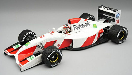 【予約】2026年発売予定FOOTWORK F1 FA13 MUGEN HONDA N 10 ベルギーGP レインタイヤ (フィギュア付) 1992 鈴木 亜久里 ホワイト レッド/ Tecno 1/18 ミニカー