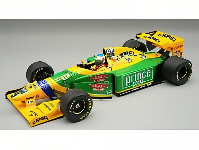 【予約】2026年発売予定BENETTON F1 B193B No.5 1993 ハンガリーGP M.シューマッハ (フィギュア付) イエロー グリーン ブルー/ Tecno 1/18 ミニカー