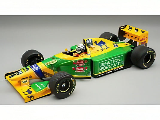 【予約】2026年発売予定BENETTON F1 B193 No.6 1993 イギリスGP 3位 R.パトレーゼ (フィギュア付) イエロー グリーン ブルー/ Tecno 1/18 ミニカー