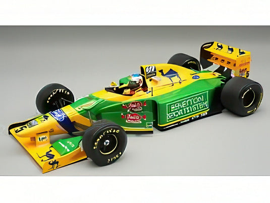 【予約】2026年発売予定BENETTON F1 B193B No.5 1993 イギリスGP M.シューマッハ (フィギュア付) イエロー グリーン ブルー/ Tecno 1/18 ミニカー