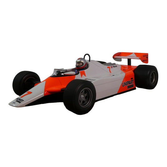McLarenマクラーレン MP4/1B 1982 ホワイト/オレンジ #7 / Tecno 1/18 ミニカー