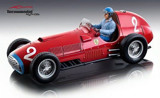 Ferrari 375 F1 優勝 イタリアGP 1951 2 Alberto Ascari ドライバーフィギュア付き/ Tecno 1/18