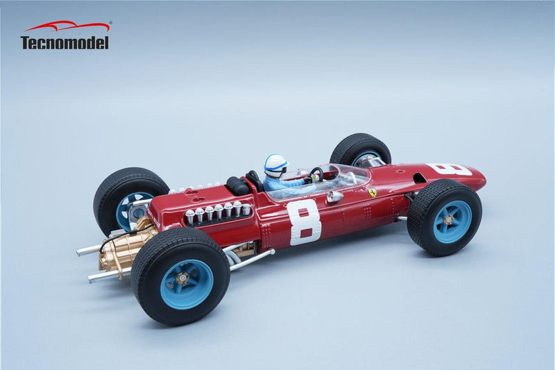 ギャラリービューアに画像をロードする, Ferrari 512 F1 1965年 F1 イタリアGP #8 J.サーティース/ Tecno 1/18 ミニカー

