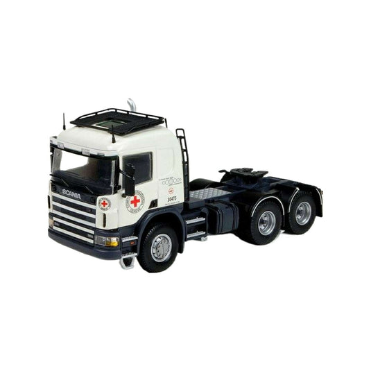 Tekno 赤十字 Scania P 4シリーズ スリーピングキャビン 71017 トラック1/50 建設機械模型 工事車両