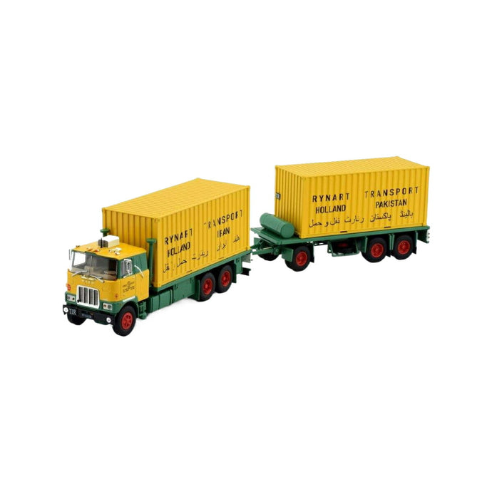 Tekno Rynart Transport Mack F700 モーターワーゲントレーラー 20ftコンテナ2個 71661 トラック1/50 建設機械模型 工事車両