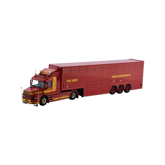 Tekno Companjen Scania トルペド 3シリーズ 複葉家畜トレーラー 71952 トレーラー1/50 建設機械模型 工事車両