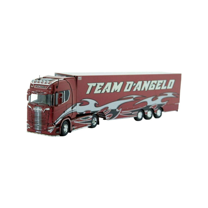 Tekno D'Angelo Huracan Scania Sシリーズ ハイライン 冷蔵トレーラー 74279 トラック1/50 建設機械模型 工事車両
