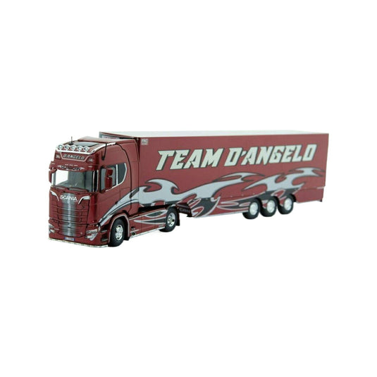 Tekno D'Angelo Huracan Scania Sシリーズ ハイライン 冷蔵トレーラー 74279 トラック1/50 建設機械模型 工事車両
