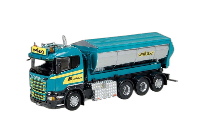 Wellauer Scania R フックアーム アスファルト/ Tekno 1/50  建設機械模型 ミニカー