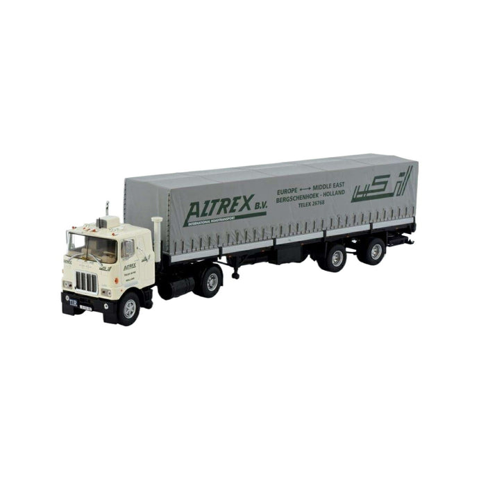 Altrex Mack F700 2軸 カーテンサイド トラック / Tekno 1/50 建設機械模型 工事車両