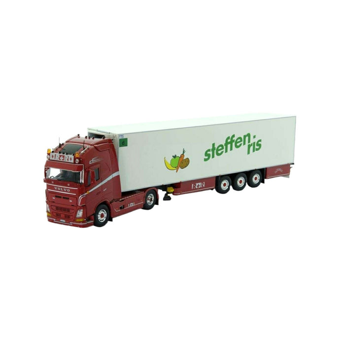 Tekno Ris Steffen Transport Volvo FH4 冷蔵トレーラー 76576 トラック1/50 建設機械模型 工事車両