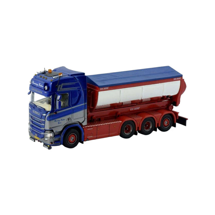 Tekno Flemming Paulsen Scania 次世代Rシリーズ ハイライン モーターワーゲン アスファルトコンテナ 80933 トラック1/50 建設機械模型 工事車両