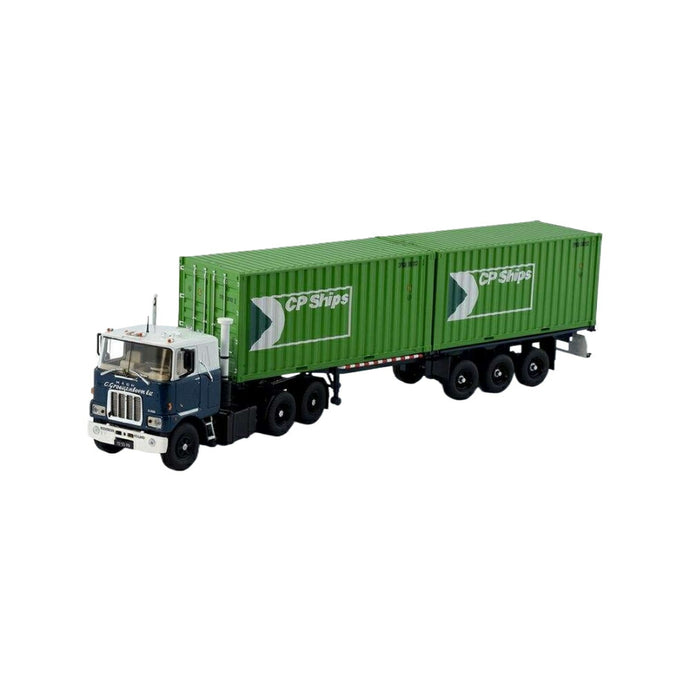 Tekno Groenenboom Mack F700 クラシック コンテナシャーシ 20ftコンテナ2個 81194 トラック1/50 建設機械模型 工事車両