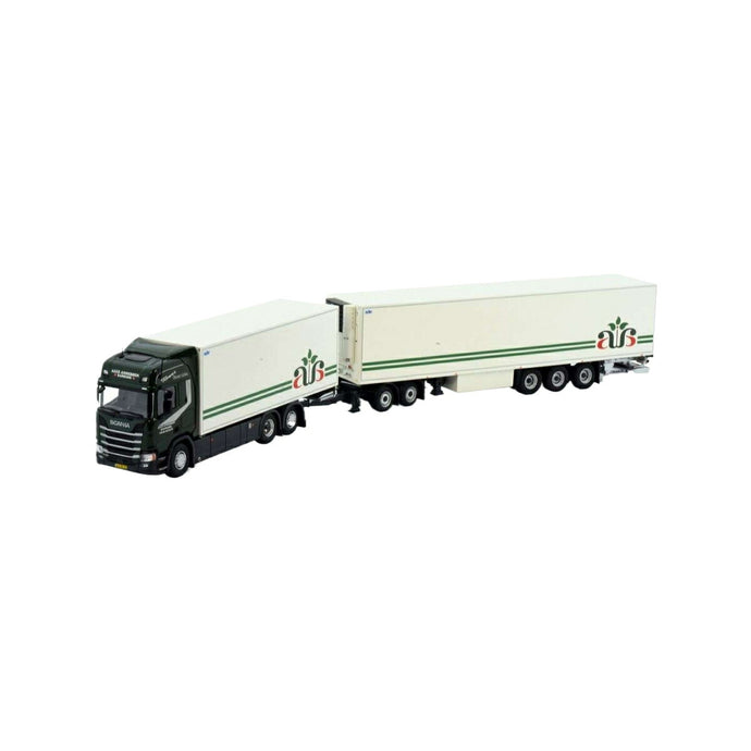 Tekno Alex Andersen Scania 次世代Rシリーズ ハイライン 剛体トラック ドリー3軸冷蔵セミトレーラー 81225 トラック1/50 建設機械模型 工事車両