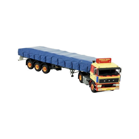 Torben Rafn DAF 2800 Flatbed Semitrailer トラック / TEKNO 1/50 建設機械模型 工事車両