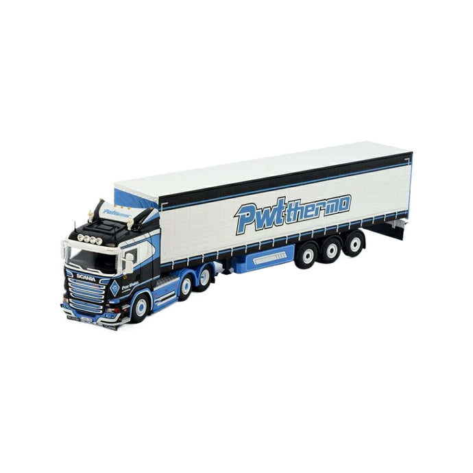 Tekno Peter Wouters Scania Rシリーズ ストリームライン 3軸カーテンサイドトレーラー 81487 トラック1/50 建設機械模型 工事車両