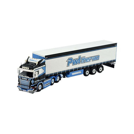 Tekno Peter Wouters Scania Rシリーズ ストリームライン 3軸カーテンサイドトレーラー 81487 トラック1/50 建設機械模型 工事車両