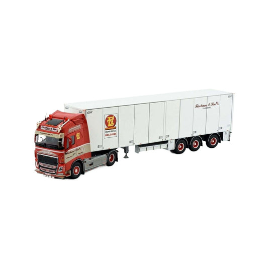 Tekno Fisotrans Volvo FH04 グローブトロッター Ekeri ボックストレーラー 81719 トラック1/50 建設機械模型 工事車両