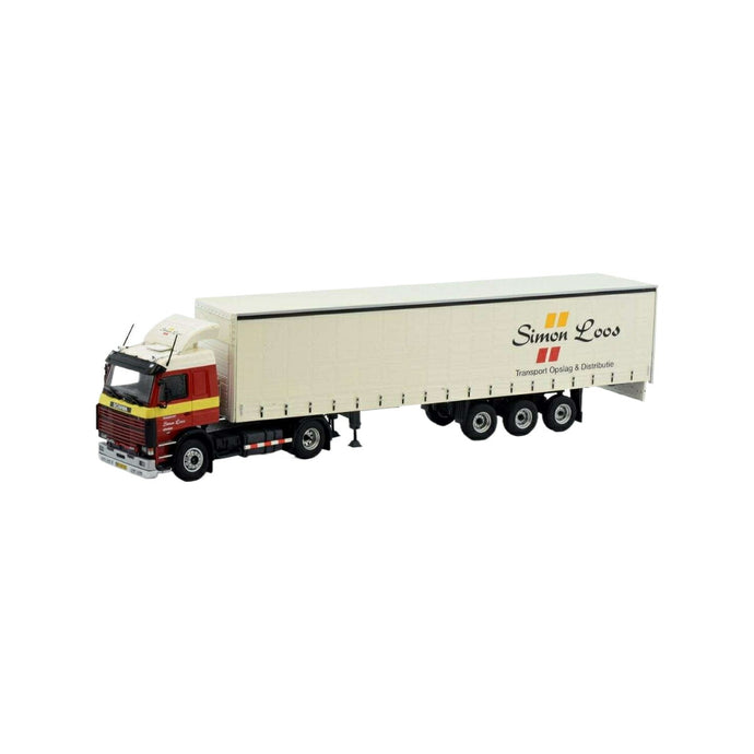 Tekno Simon Loos Scania 3シリーズ 143-420 カーテンサイドトレーラー 81830 トラック1/50 建設機械模型 工事車両
