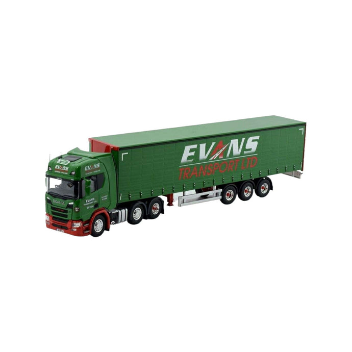 Tekno Evans Transport Scania 次世代 R450 ハイライン カーテンサイドトレーラー 81838 トラック1/50 建設機械模型 工事車両