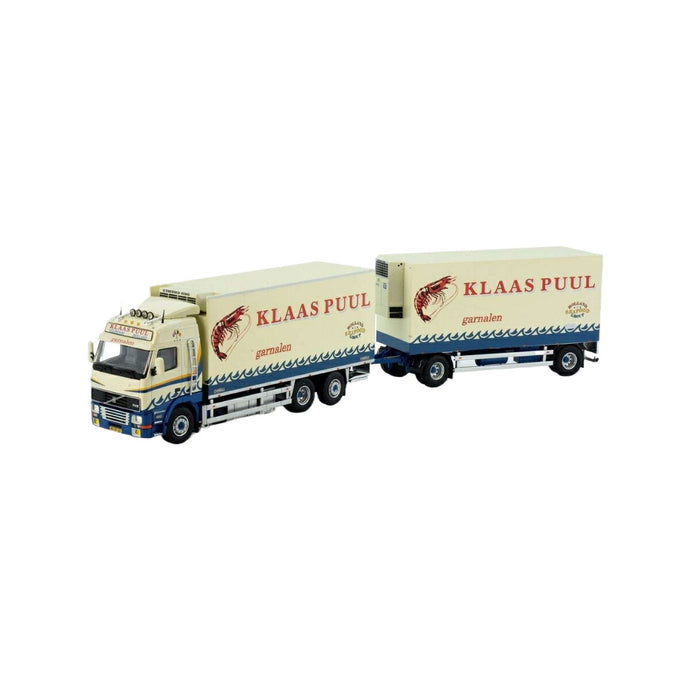 Tekno Klaas Puul Volvo FH12 冷蔵トラックトレーラー 82096 トラック1/50 建設機械模型 工事車両