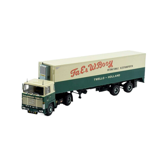 Tekno Booy Twello Scania 110 2軸冷蔵トレーラー 82097 トラック1/50 建設機械模型 工事車両