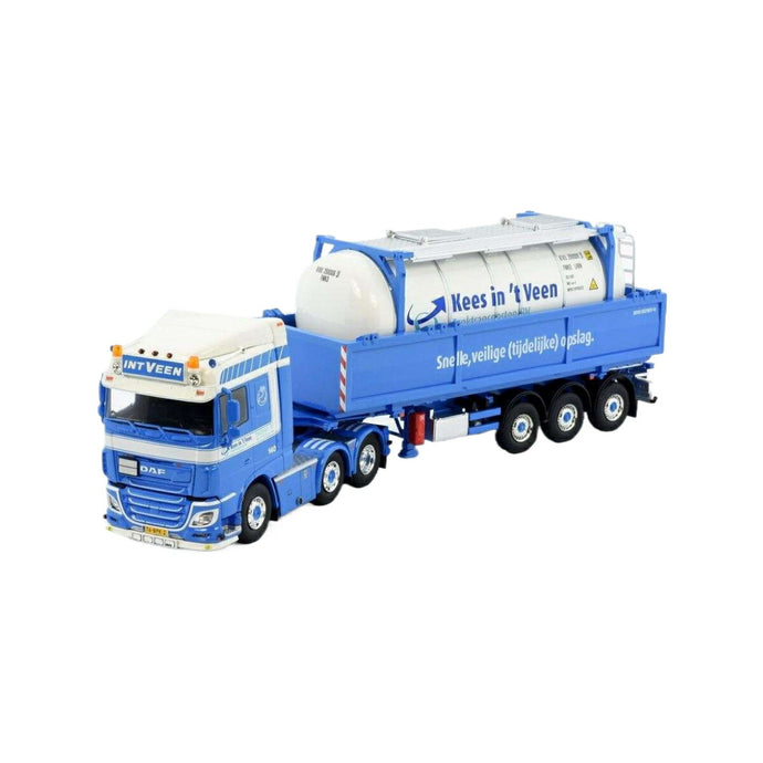 Tekno Kees in´t Veen DAF XF ユーロ6 スペースキャブ 6x2 タンクコンテナ 82249 トラック1/50 建設機械模型 工事車両