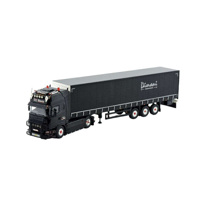 Tekno Thomas van den Abeele Scania Rシリーズ トップライン カーテンサイドトレーラー 82509 トラック1/50 建設機械模型 工事車両
