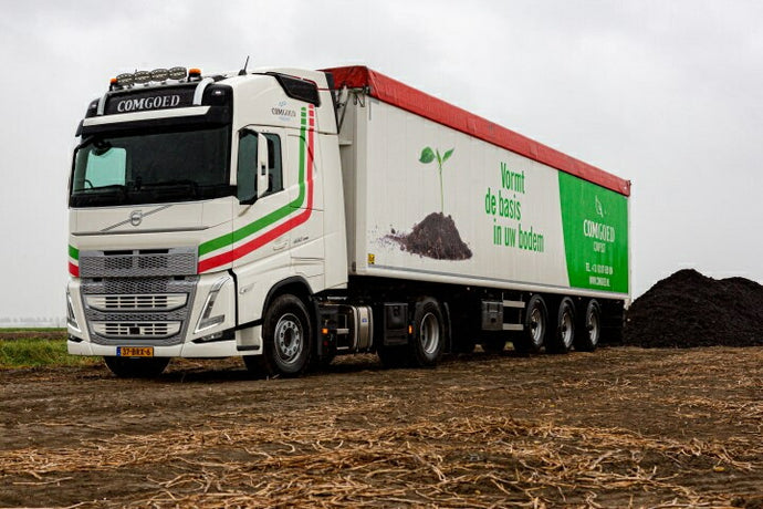 Tekno Comgoed Volvo FH04B グローブトロッター ステアリングウォーキングフロアセミトレーラー 82661 トレーラー1/50 建設機械模型 工事車両