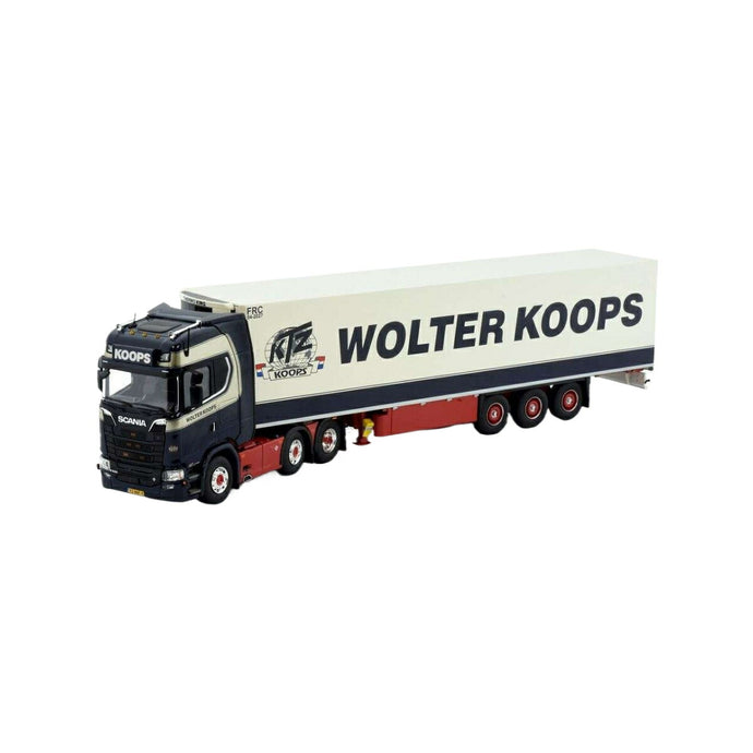Tekno Wolter Koops Scania 次世代 ハイライン 4x2 Schmitz 3軸冷蔵セミトレーラー 82913 トラック1/50 建設機械模型 工事車両