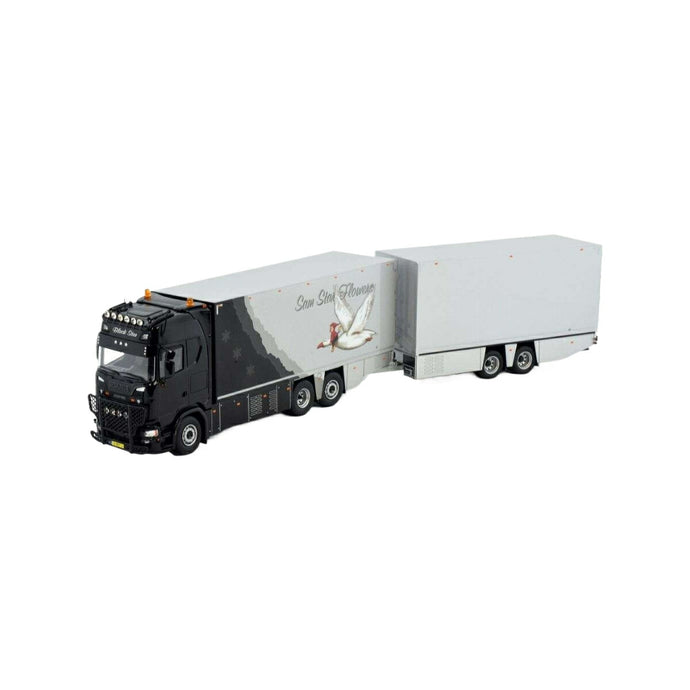 Tekno Sam Star Flowers Scania 次世代 S770 ハイライン 剛体トラック Wipkar 83180 トラック1/50 建設機械模型 工事車両