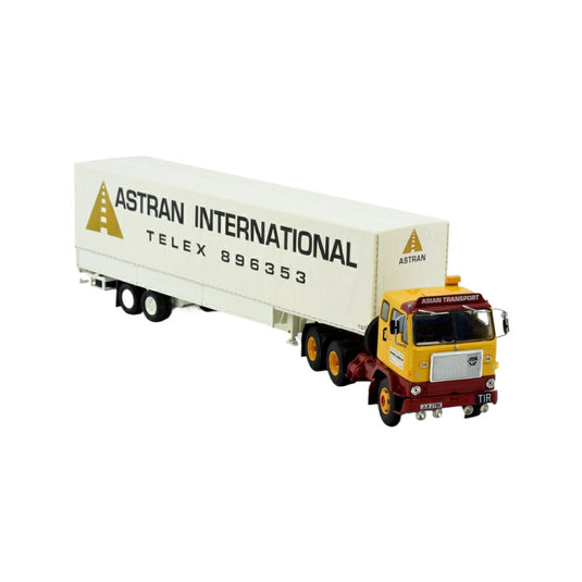Astran Volvo F88 curtainside semitrailer トラック / TEKNO 1/50 建設機械模型 工事車両