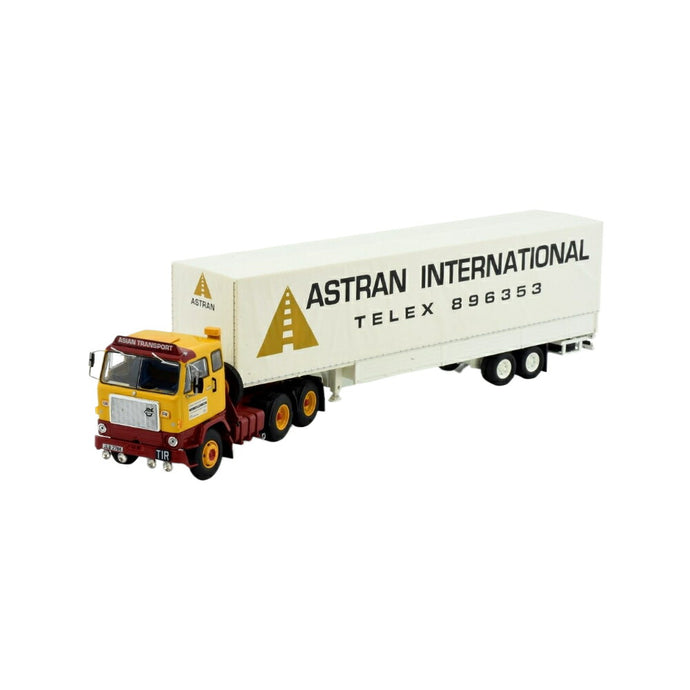Astran Volvo F88 curtainside semitrailer トラック / TEKNO 1/50 建設機械模型 工事車両