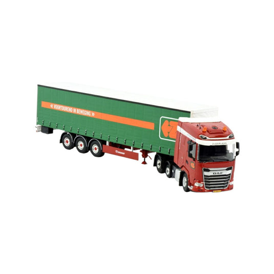Zijderlaan DAF XG 4x2 curtainside トラック / TEKNO 1/50 建設機械模型 工事車両