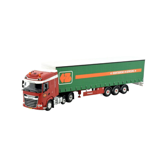 Zijderlaan DAF XG 4x2 curtainside トラック / TEKNO 1/50 建設機械模型 工事車両