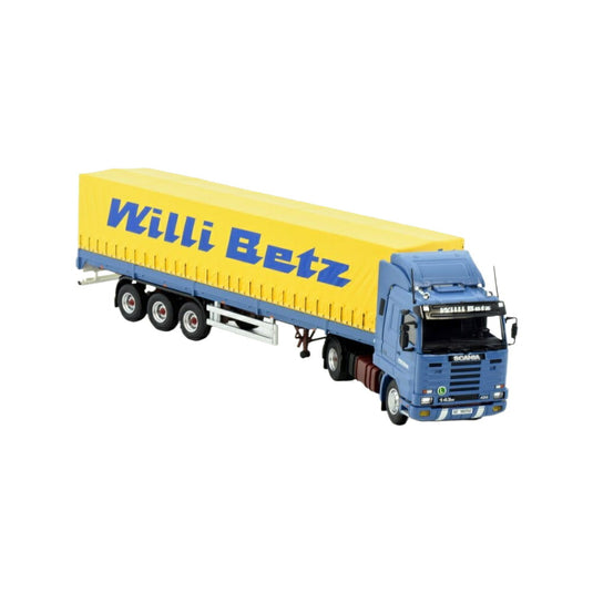 Willi Betz Scania 143 4x2 curtainside トラック / TEKNO 1/50 建設機械模型 工事車両