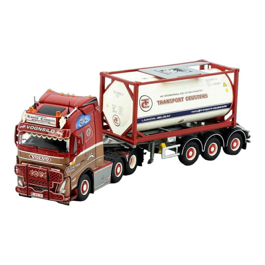 Ronny Ceusters ボルボ FH05 6x2 グローブトロッター XL 20ft ISO タンクコンテナ セミトレーラー / TEKNO 1/50 トラック模型