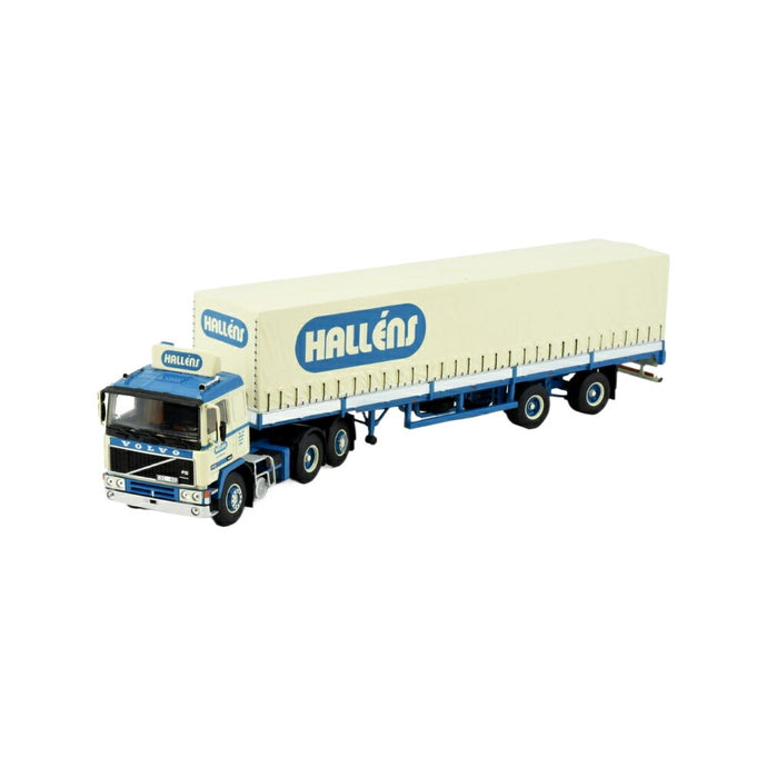 Hallens Volvo F12 6x2 Curtain Tarpaulin トラック / TEKNO 1/50 建設機械模型 工事車両