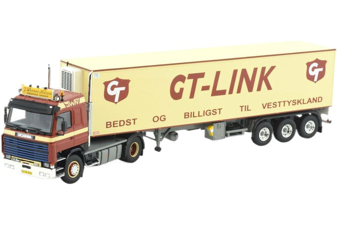 Werner Nielsen Scania 3 Serie 冷凍セミトレーラー / TEKNO 1/50 建設機械模型 工事車両