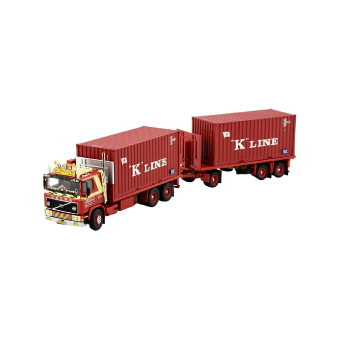 Van´t Kruis Volvo F12 Container トラック / TEKNO 1/50 建設機械模型 工事車両