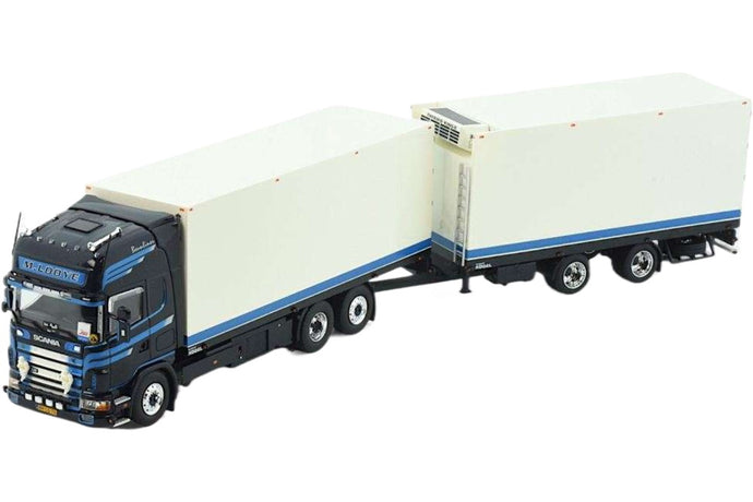 M. Looye Scania 144-530 トップライン ボックストラック・トレーラー トレーラー / Tekno 1/50 建設機械模型 工事車両