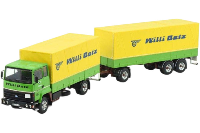 Willi Betz Ford Transcontinental 4x2 ターポリントラック・トレーラー トレーラー / Tekno 1/50 建設機械模型 工事車両
