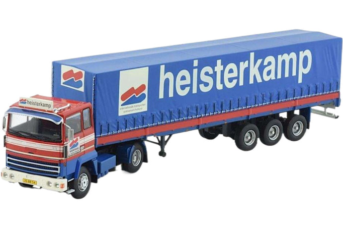 Heisterkamp Ford Transcontinental ターポリンセミトレーラー 3軸 トレーラー / Tekno 1/50 建設機械模型 工事車両