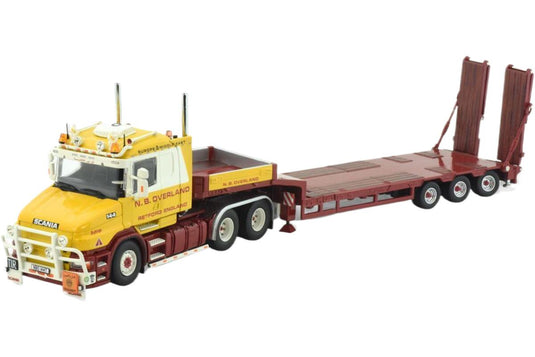 Overland Scaniaスカニア 4-Serie Torpedo low loader低床トレーラー トラック 模型 /Tekno 1/50