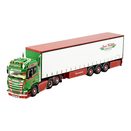 Jan Mues スカニア Next Gen Rシリーズ 6x2 カーテンサイドセミトレーラー / Tekno 1/50 ミニカー トラック模型