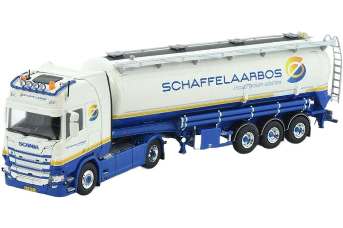 Schaffelaarbos Scania Next Gen Rシリーズ ハイライン CR20H 4x2 バルクセミトレーラー / Tekno 1/50 建設機械模型 工事車両