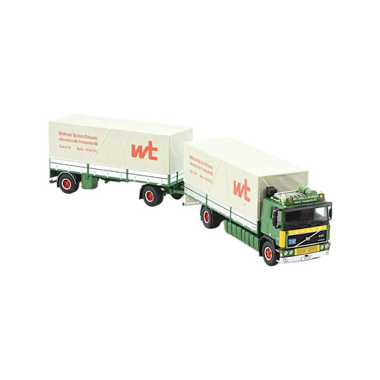 Wutrich Orient Express Volvo F12 Curtain トラック / TEKNO 1/50 建設機械模型 工事車両